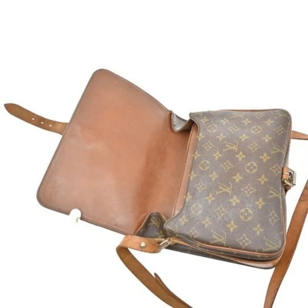LOUIS VUITTON Cartouchiere GM Shoulder Bag Monogram Leather Brown M51252 31CA318 - Picture 10 of 16